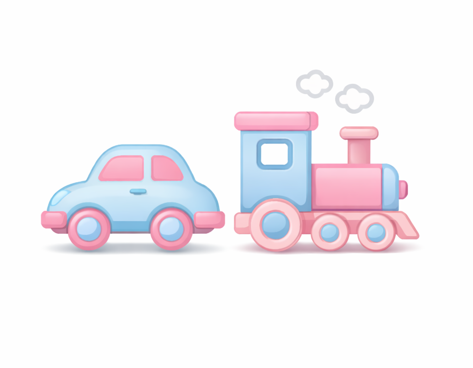 Auta, vláčky, koleje